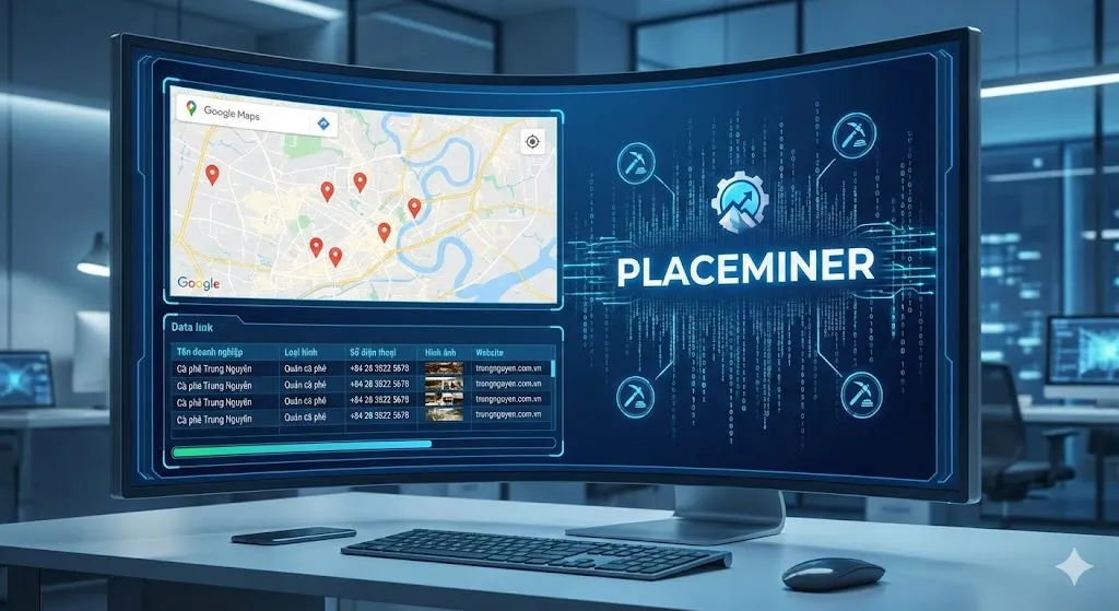 Công cụ quét dữ liệu Google Map - PlaceMiner