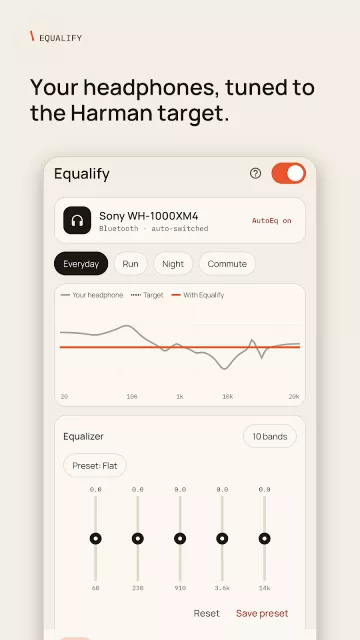 Màn hình ứng dụng Equalify