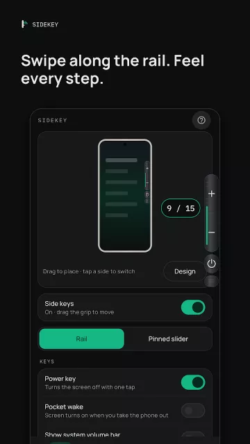 Màn hình ứng dụng Sidekey