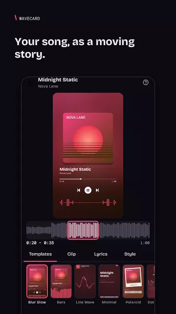 Màn hình ứng dụng Wavecard