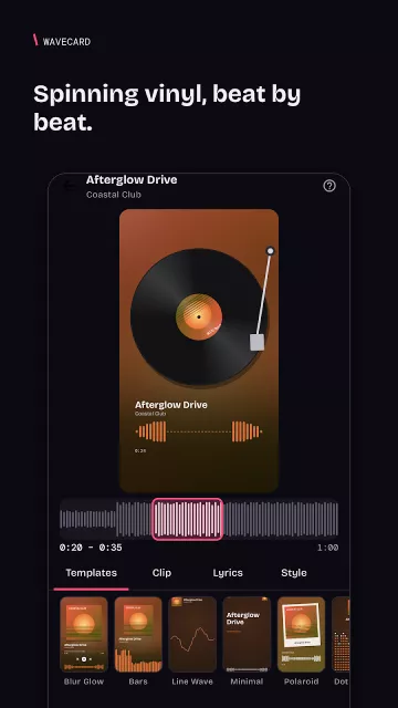 Màn hình ứng dụng Wavecard