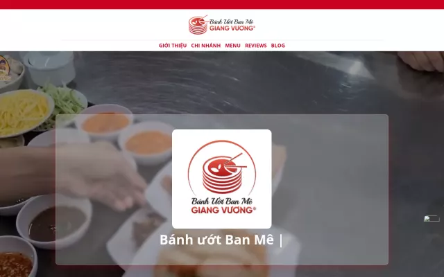 Website Bánh Ướt Giang Vương