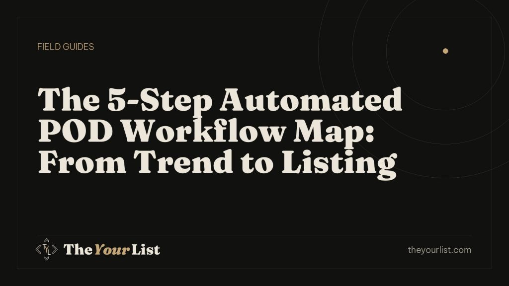 The 5-Step Automated POD Workflow Map: From Trend to Listing