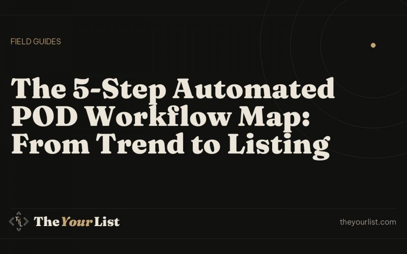 The 5-Step Automated POD Workflow Map: From Trend to Listing
